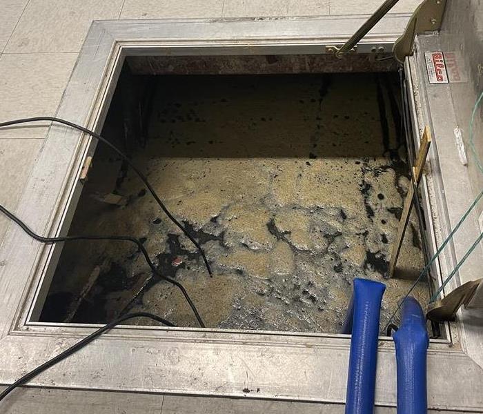 underground of building full of water